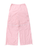 GILIPUR Calça cargo feminina com zíper rosa com detalhes em geral MH602