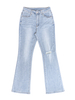 GILIPUR Calça Jeans Hipster Flare TL0636-Azul