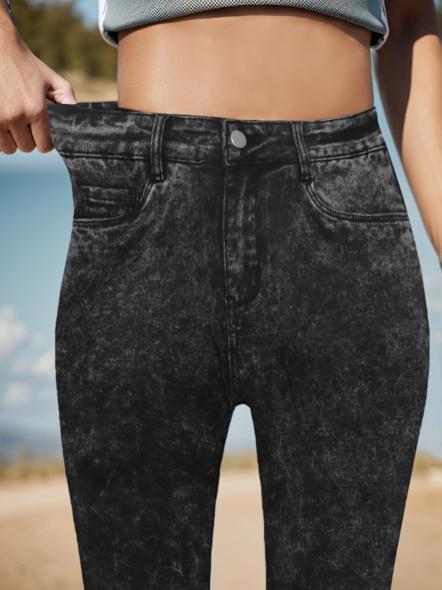 GILIPUR Calça skinny stretch floco de neve CY043